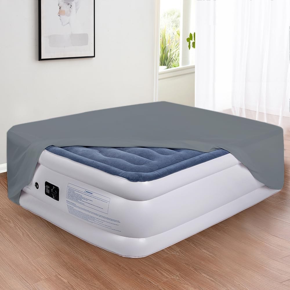Inflatable mattress sheets, removable bed cover