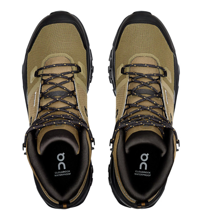 On Mens Cloudrock Mid Waterproof Hiking Boots