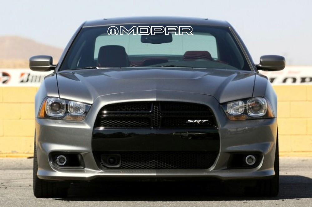 MOPAR OUTLINED Letters Windshield Banner Decal 3" x 28"