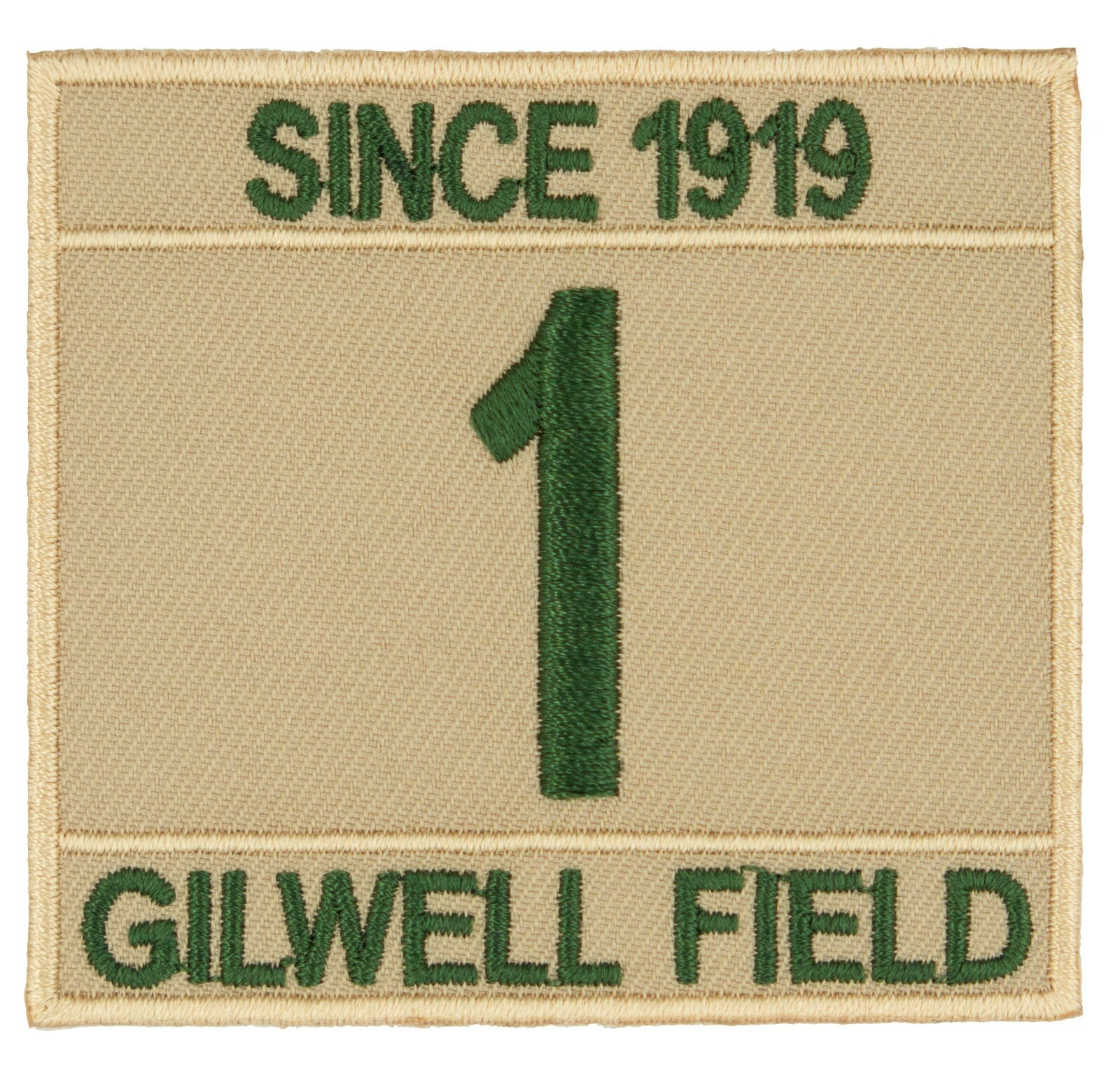 Novelty Scout Patch - Gilwell Field Since 1919 - Troop 1 Patch - HOOK-FASTENER