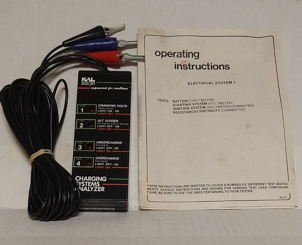 CHARGING SYSTEM Analyzer KAL Equipment 2720