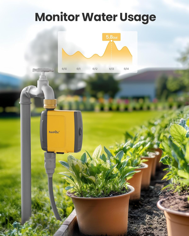 Smart Wifi Water Timer with APP Control & Automatic Rain Delay