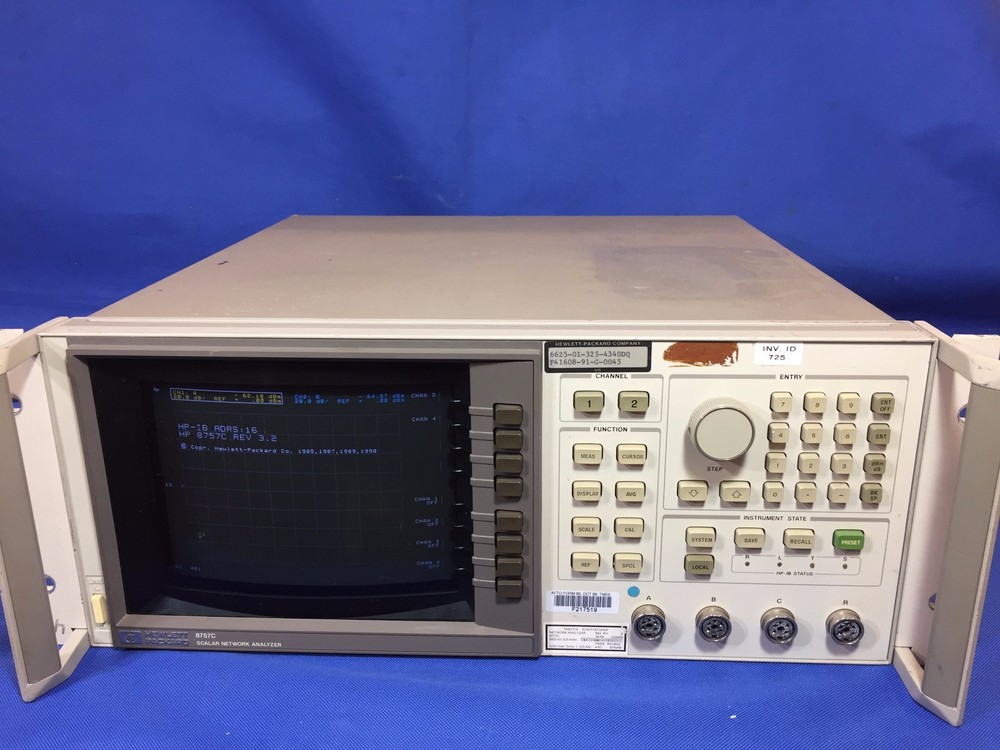 Agilent / HP/ Keysight 8757C Scalar Network Analyzer w/ OPT 001, Tested