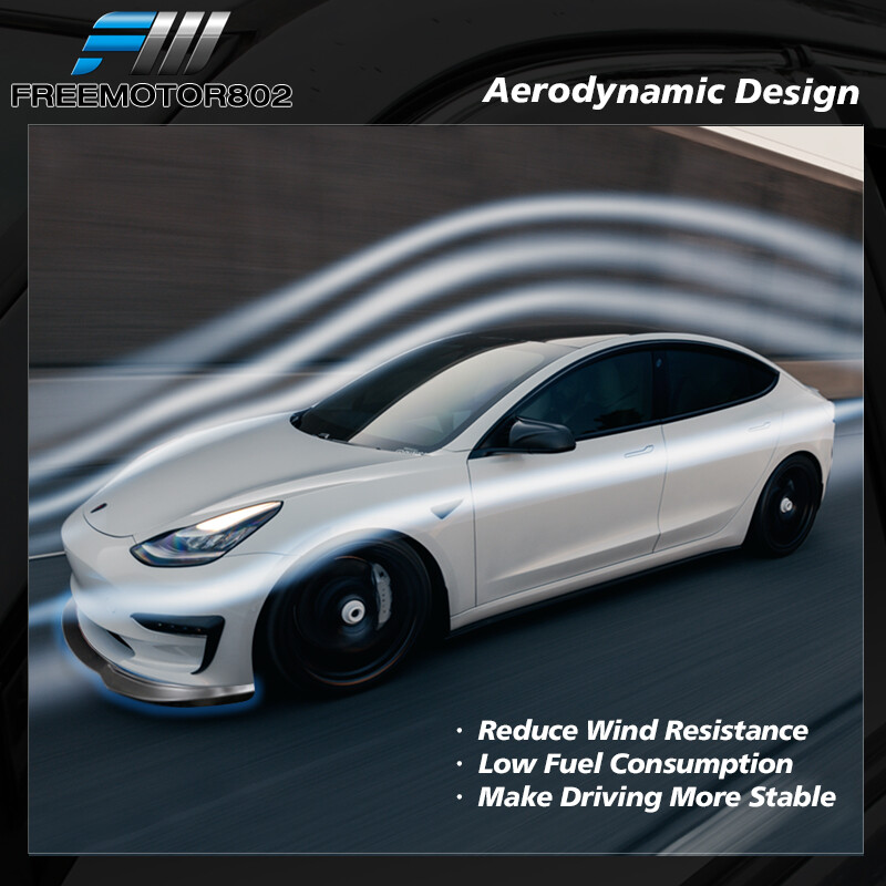 Fits 99-00 Honda Civic EK EK9 Mugen 2/3/4DR Black Front Bumper Lip Splitter - PP