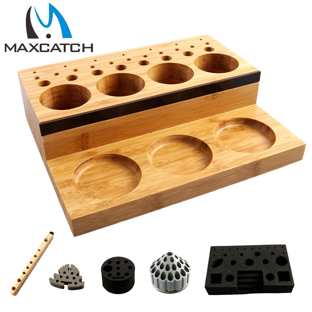 Maxcatch Fly Tying Tool Organizer/Station/Bar Tool Post Caddy Rotating DIY