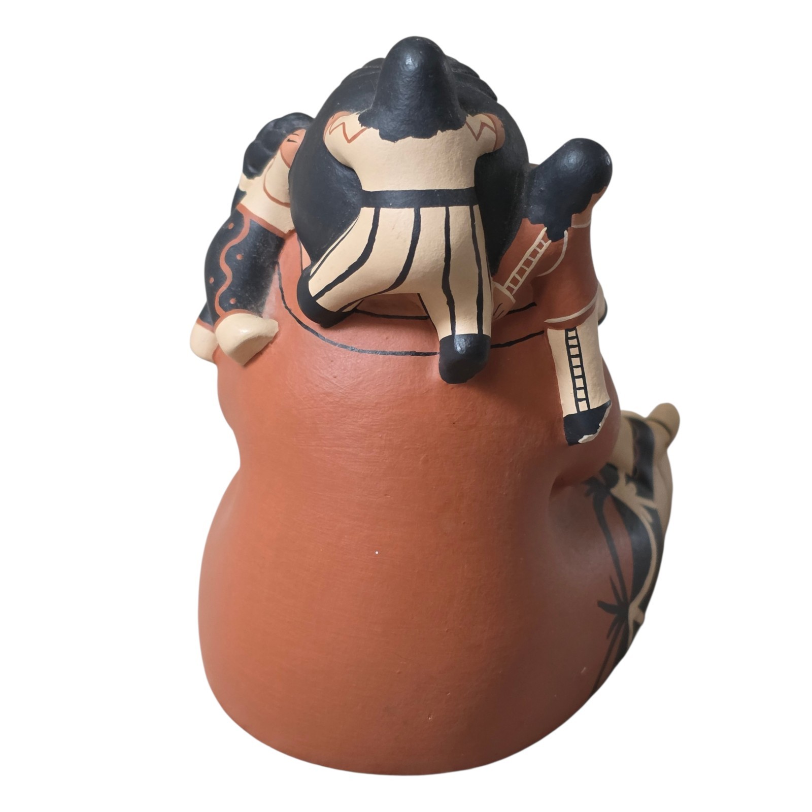 Native Cochiti Pueblo Storyteller Figurine Mother & Children Nandi 6" FLAW READ