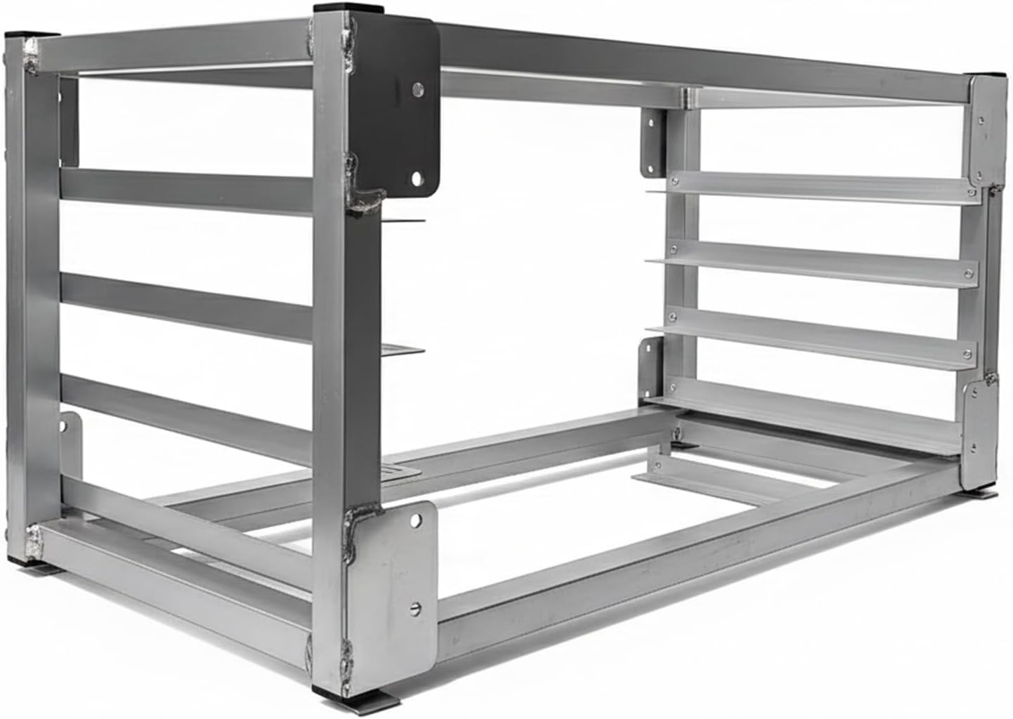 5-Tier Aluminum Wall-Mount Baking Rack Sheet Pan Storage Commercial Kitchen