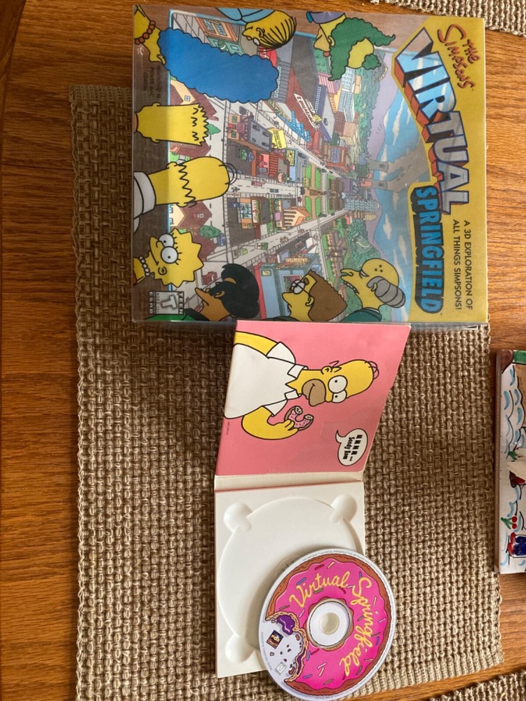 The Simpsons Virtual Springfield Computer game 1997 CD ROM