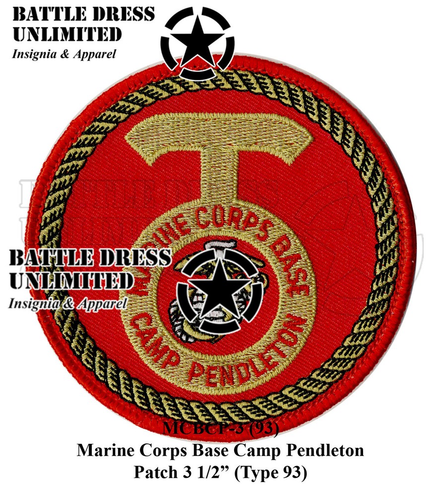 MCB Camp Pendleton Patch (CamPen USMC Marines)