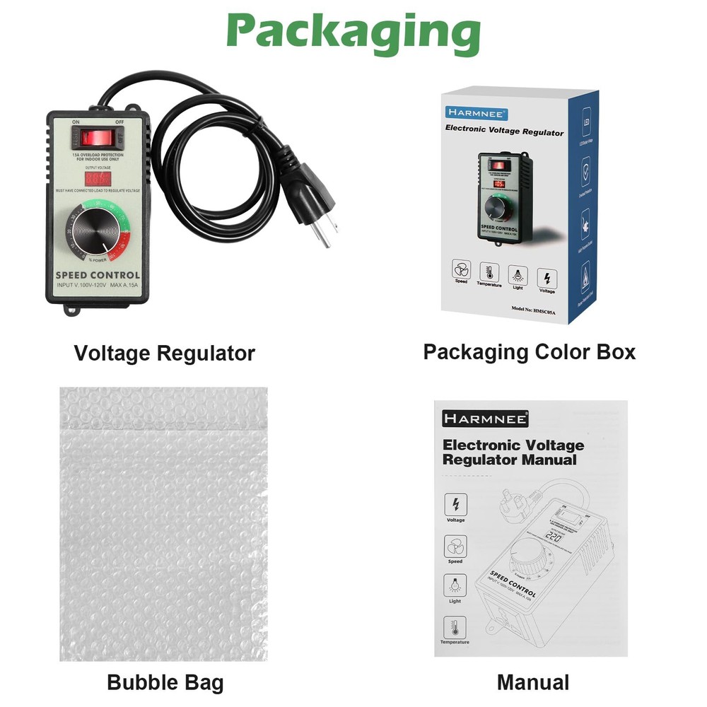 Ac Motor Speed Controller 120v 15a Max Ac Variable Speed Controller Electronic V