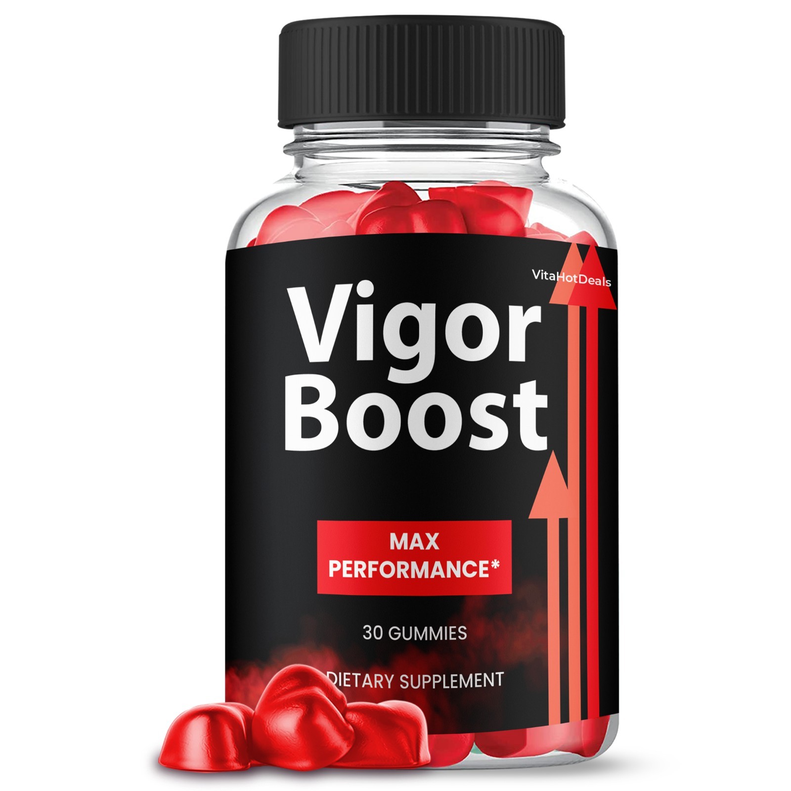 Vigor Boost Gummies, Max Strength Formula, VigorBoost Supplement (5 pack)