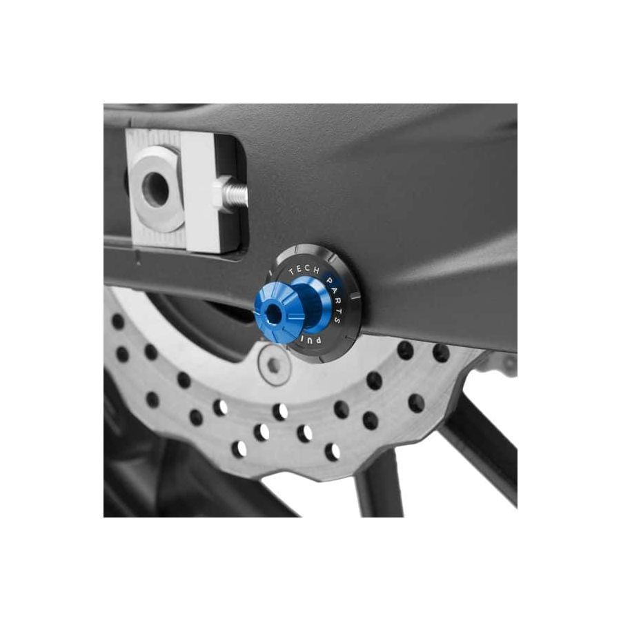 Puig Hi-Tech Swingarm Spools - Blue / Pro Spool, M10x1.25 9260ACL77