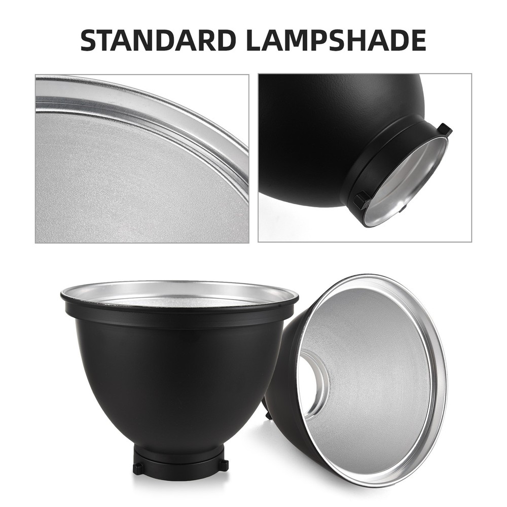 9 Inch Reflector Diffuser Mount Photography Lamp Shape Dish With