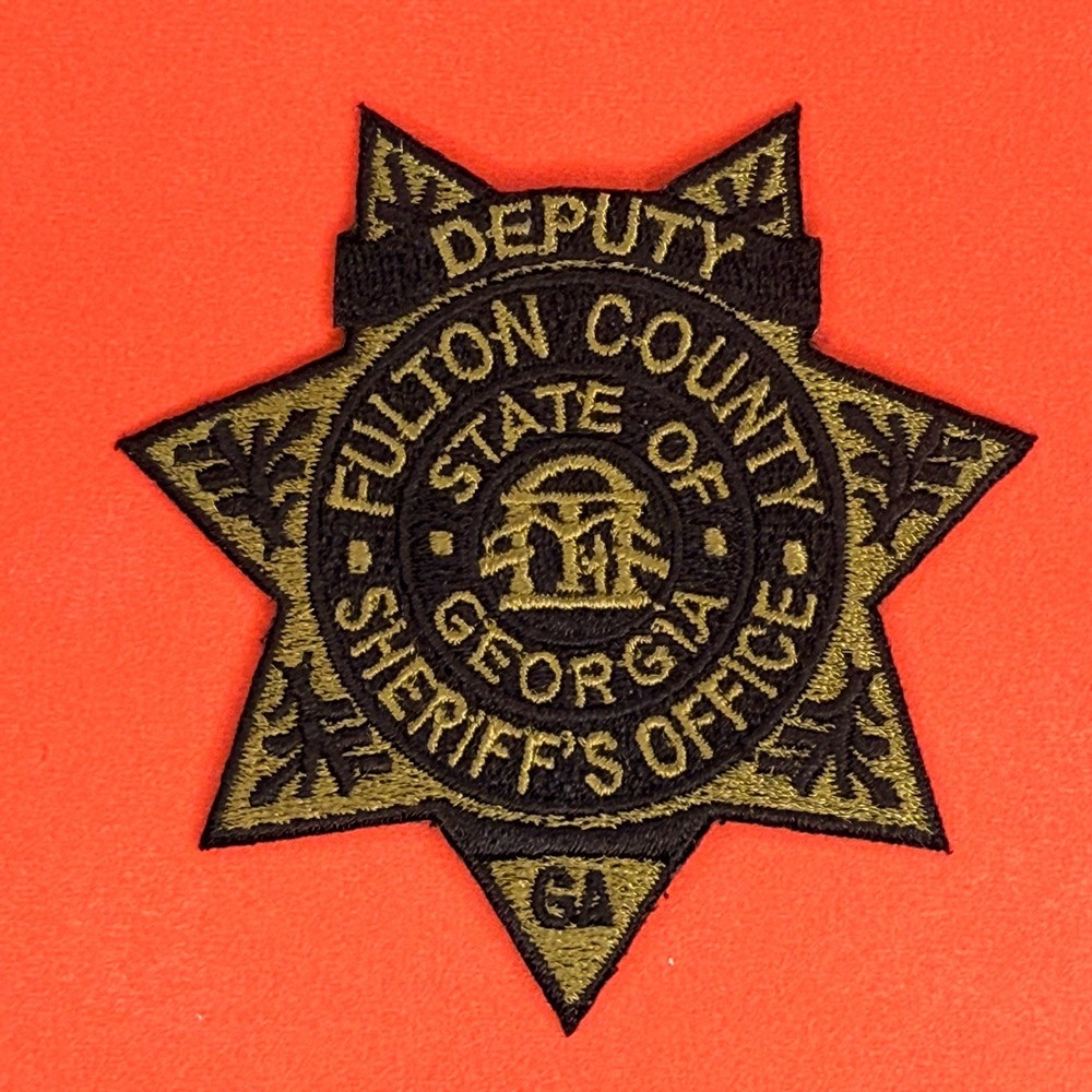 Fulton County Georgia Sheriffs Office Police Patch Subdued