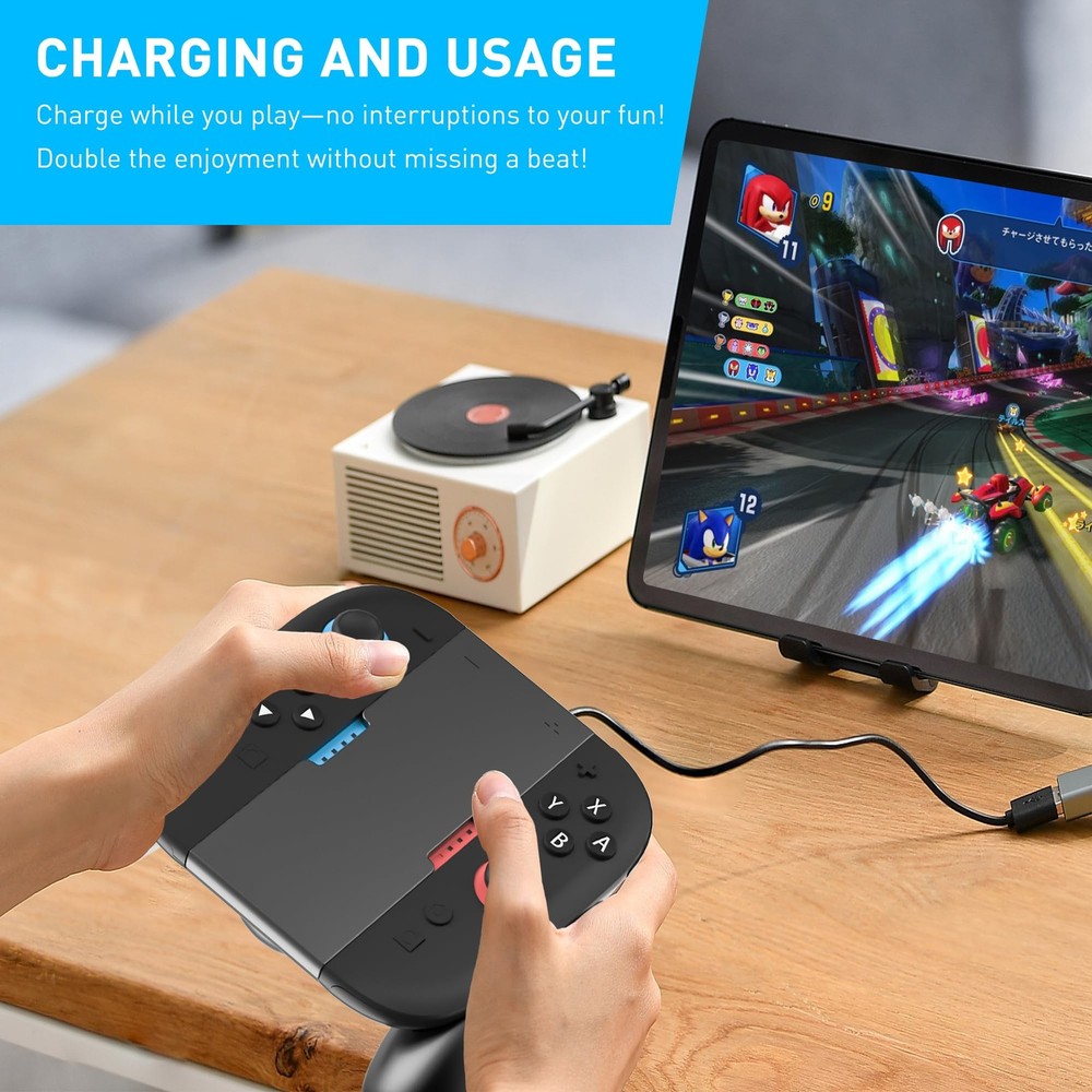 FUNDIARY Charging Grip, Ergomonic Comfort Grip for Basic