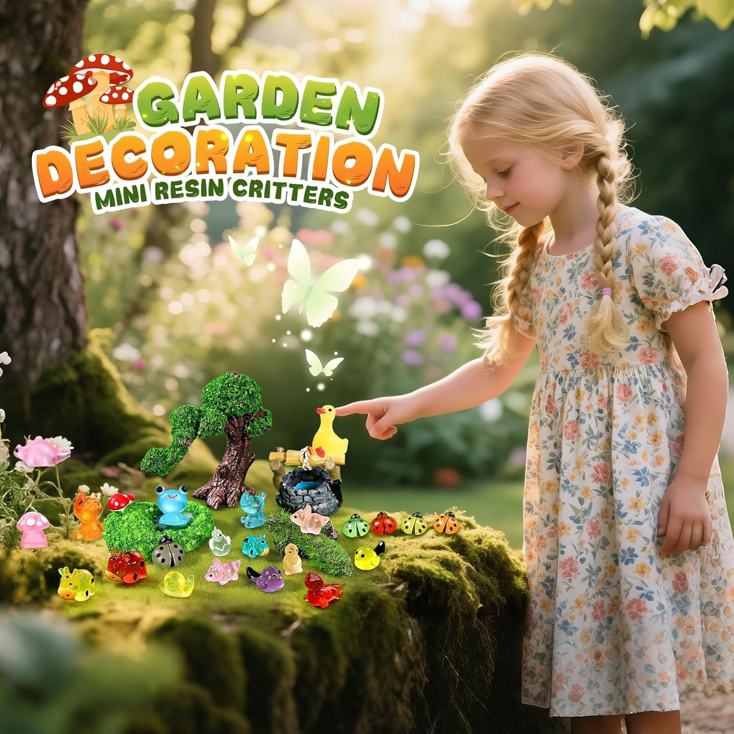 168 Pcs Mini Resin Animals Tiny Resin Animals Mini Ducks Miniature Little Small