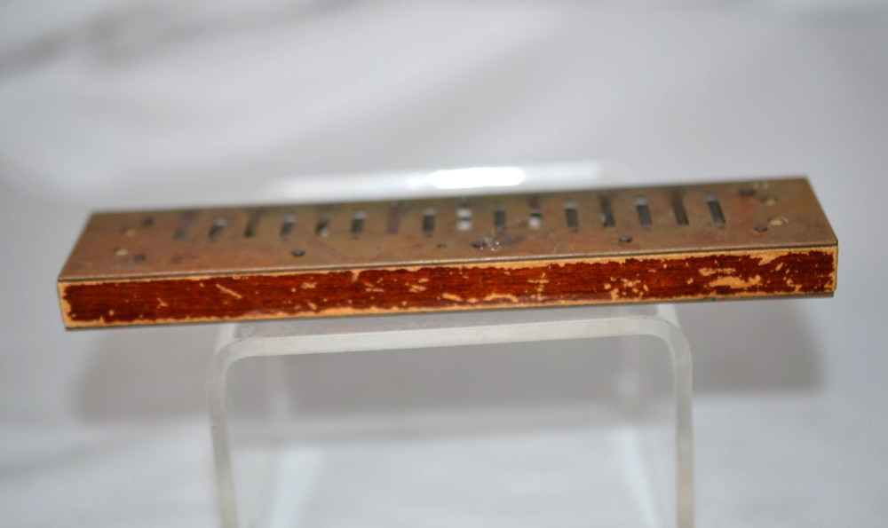 Antique Brass & Wood Harmonica - OLD