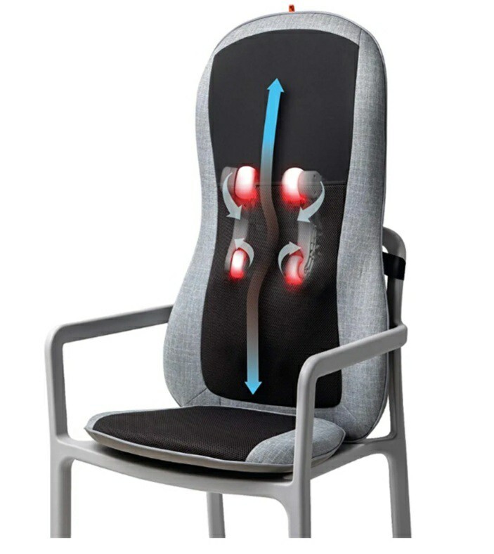 Sharper Image Gray Massage Chair Cushion - 1012644