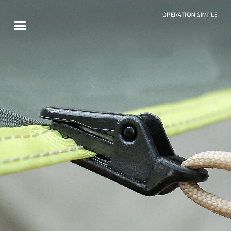 30Pcs Reusable Tent Tarp Tarpaulin Clip Heavy Duty Clamp Buckle Camping Tool Set