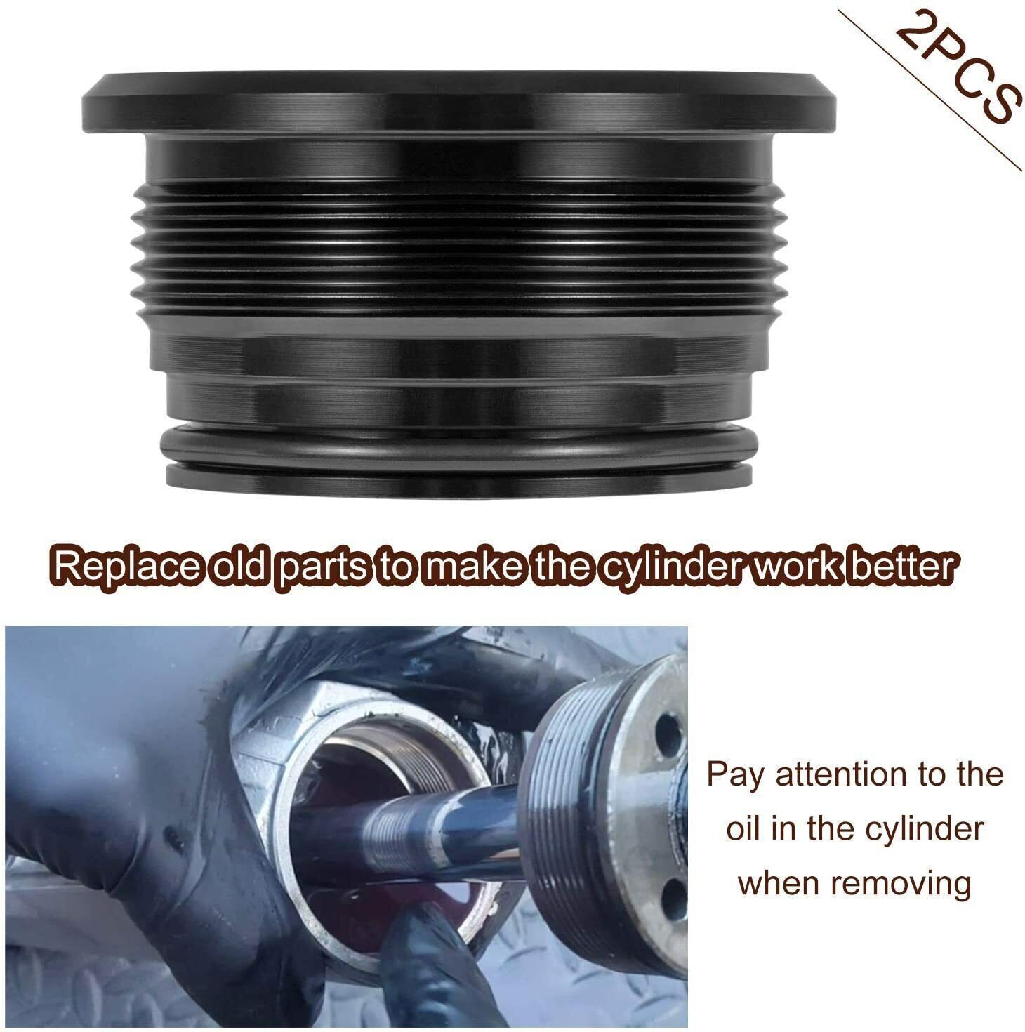 2Pcs Trim Tilt Cylinder RAM End Cap Rebuild Repair Kit for Volvo Penta 290 DP SP