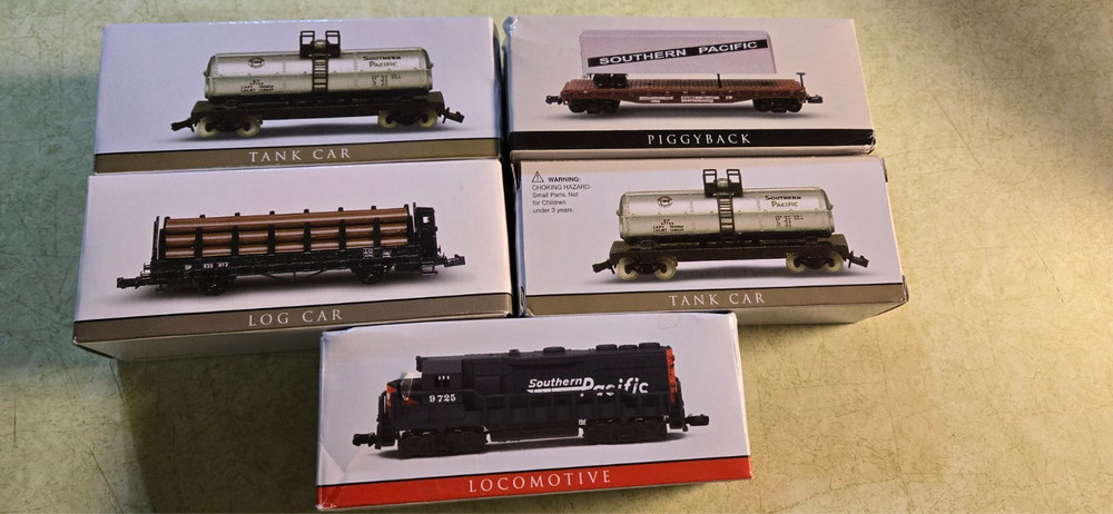 5 Miniature trains.