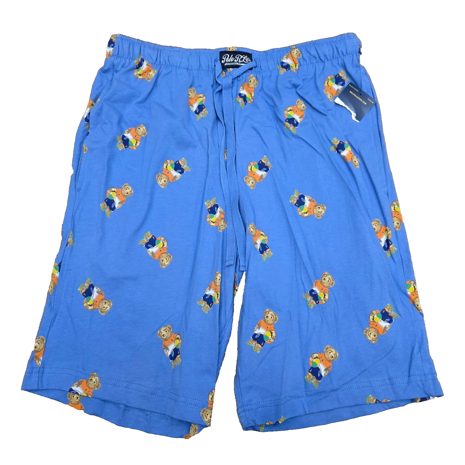 Polo Ralph Lauren Mens SMALL Polo Bear Sleepwear Sleep Shorts Blue