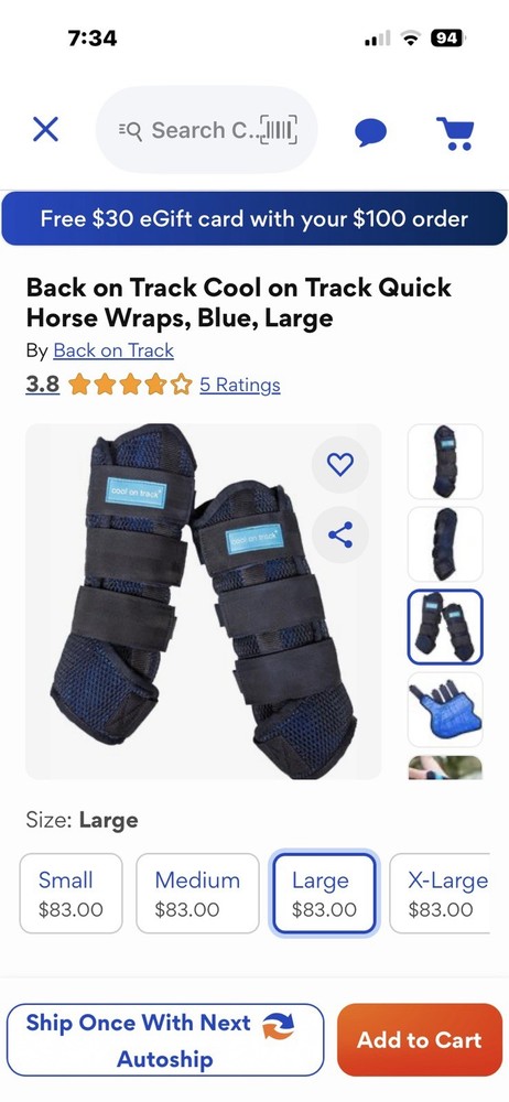 Horse Cooling Wraps