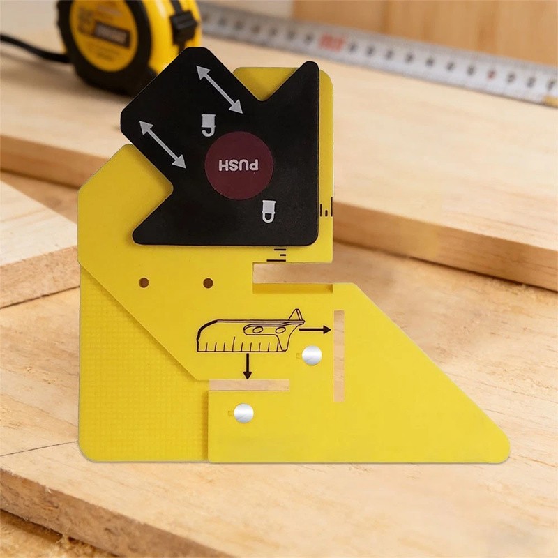 Multifunctional Trim Carpentry Aid, Precision Measuring & Miter Marking Tool