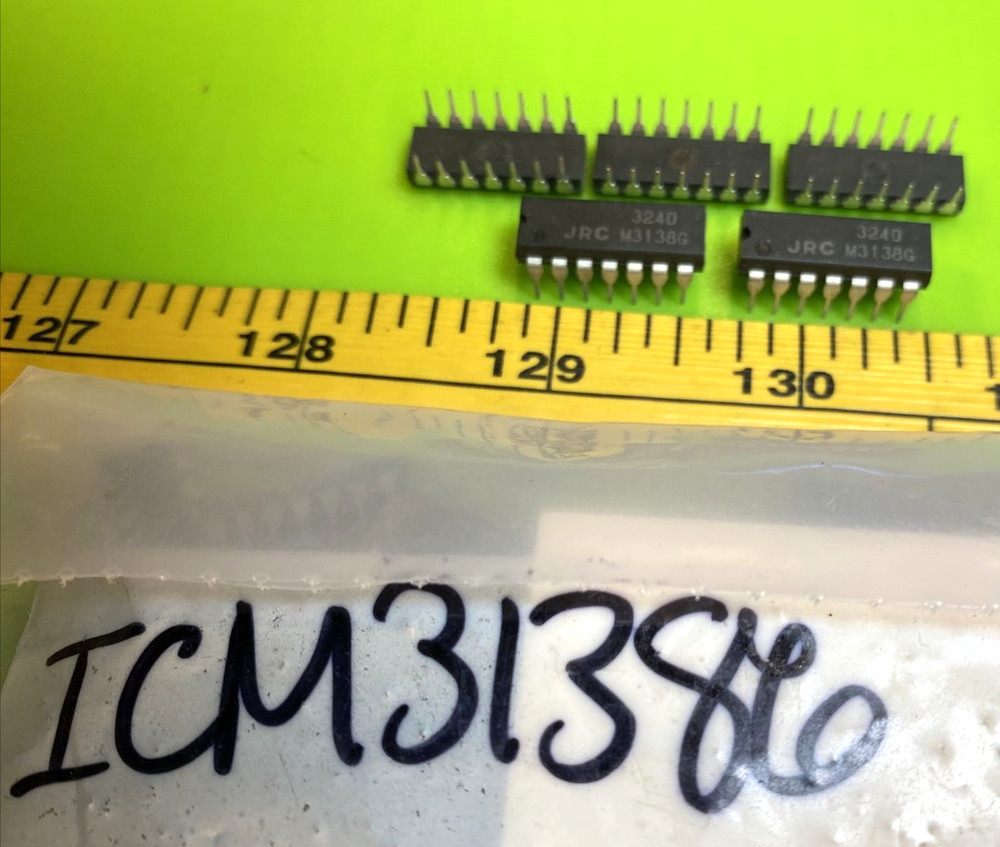 Lot of 5) Japan Radio Co. JRC M3138G -- IC Chip - 14 Pin  ICM3138G