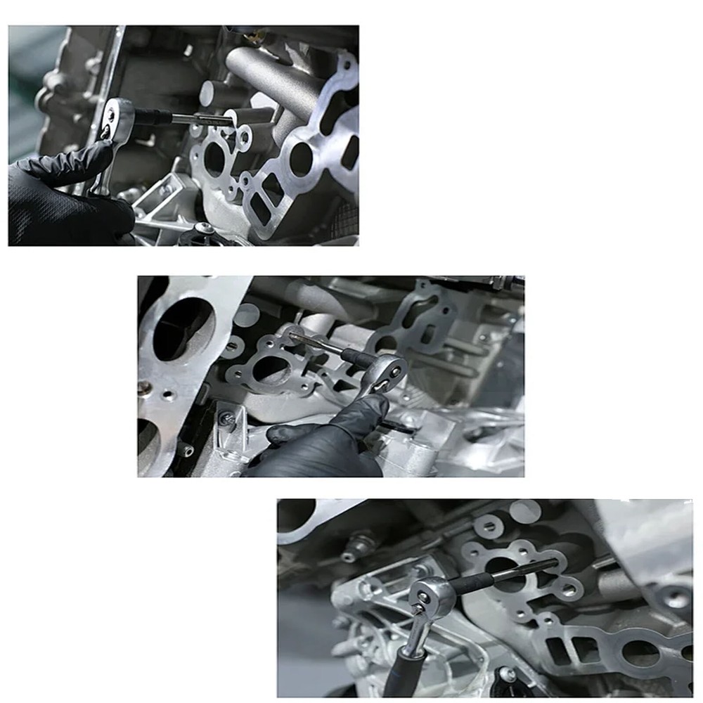 Thread Repair Tap Socket Set Holder Square Sockets 1/4 & 3/8 Dr. Offset Wrenches