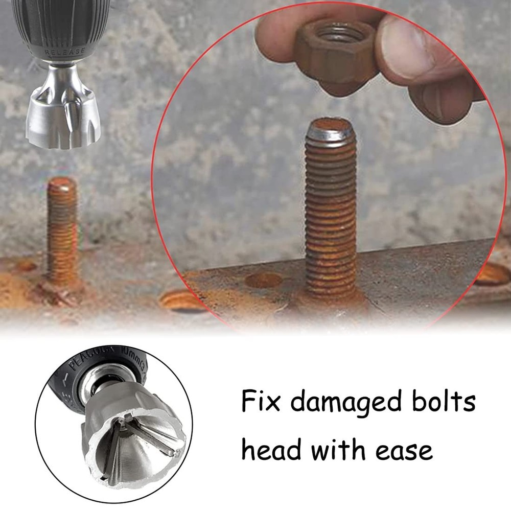 Deburring External Chamfer Tool Bolt Thread Repair Screw Burr...