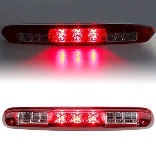 3rd Third Brake Light For 2007-2013 Chevy Chrome Housing + Red Lens