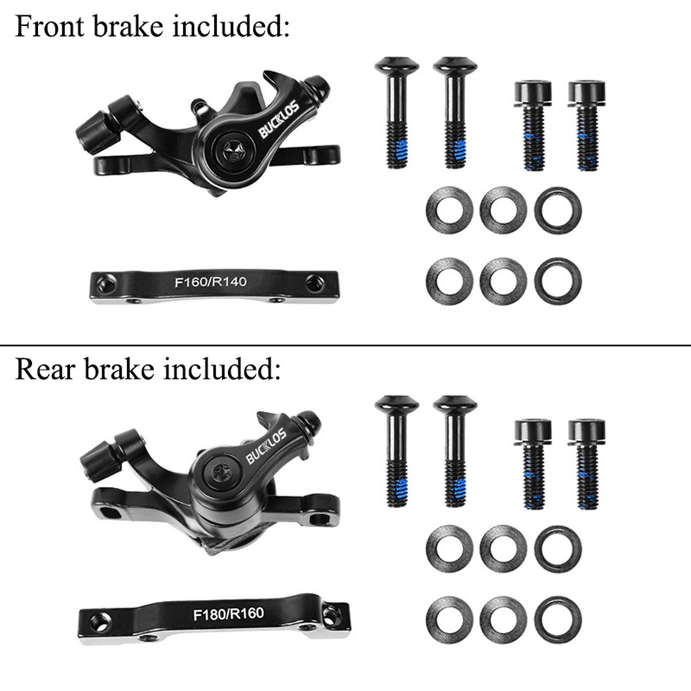 1 Pair Front & Rear Mechanical Disc Brake MTB/Folding Bike Caliper Linear Pull