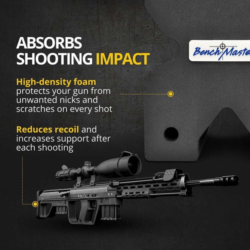 BenchMaster X-Block Shooting Rest, Multiple Sizes, Precision-Enhancing Rifle ...