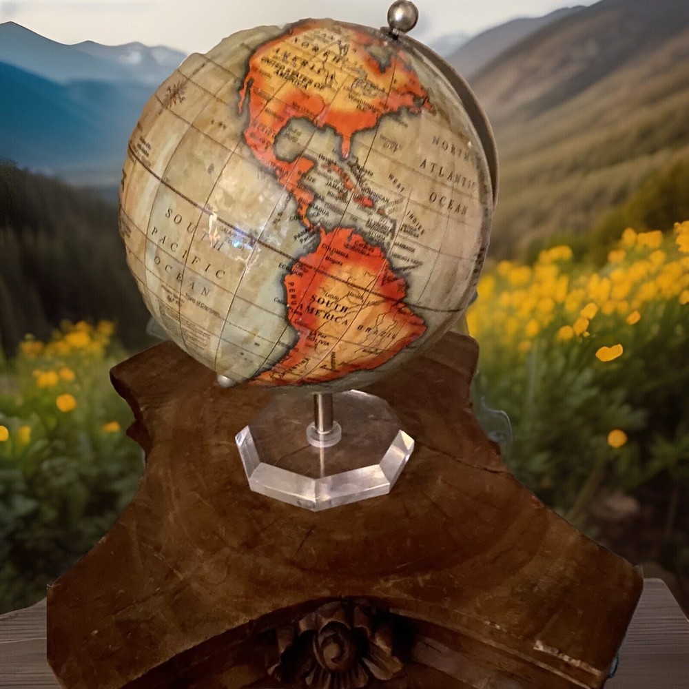 World Globe - Lucite Base