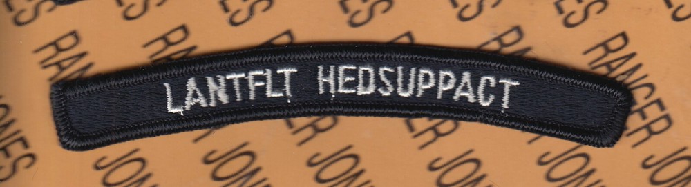 USN Navy LANTFLT HEDSUPPACT Hq's Support Pacific Tab 5" tab patch