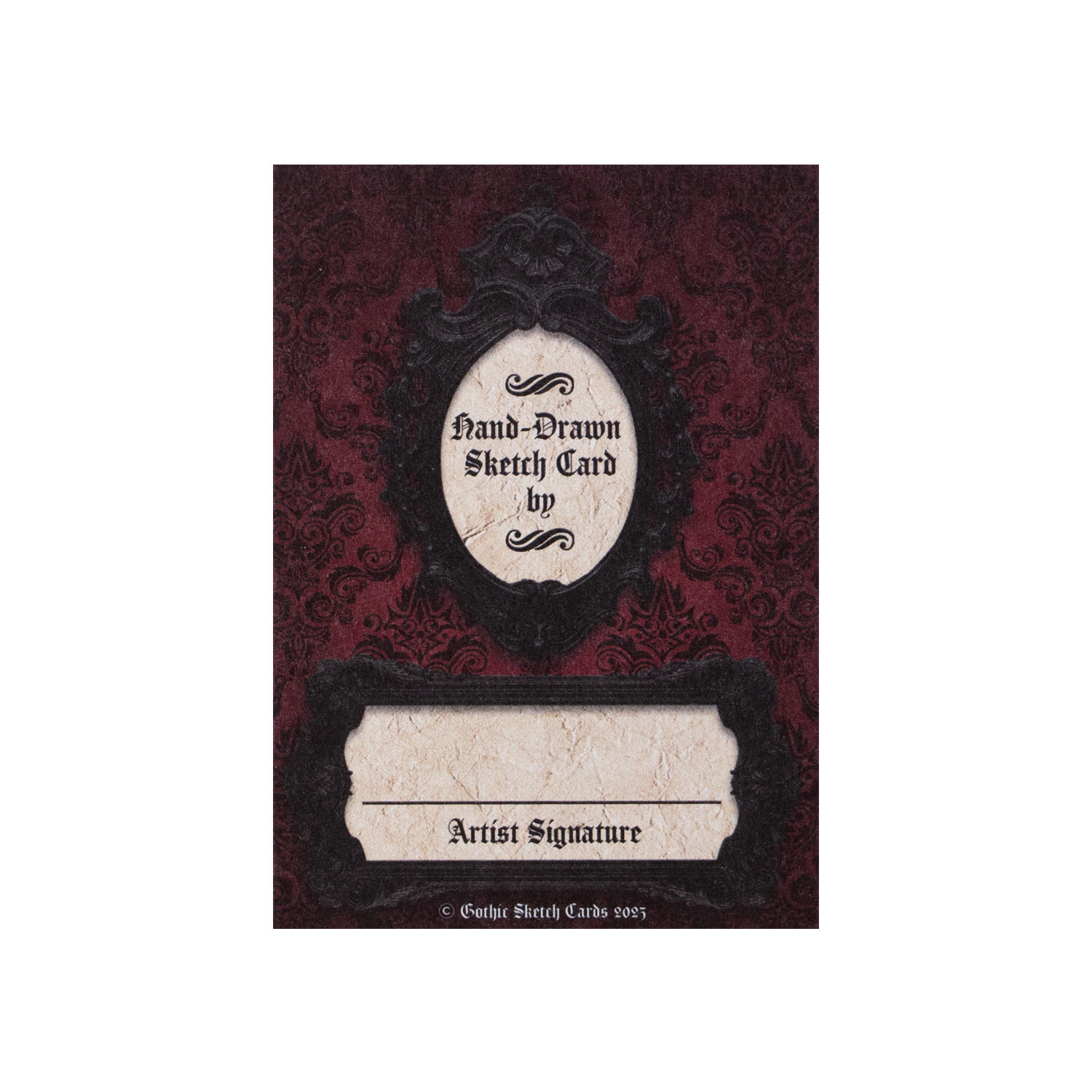 🕷️Gothic Sketch Cards - Blank Trading Cards 2.5x 3.5 - 32pt Thick - 5 Cards🕷️