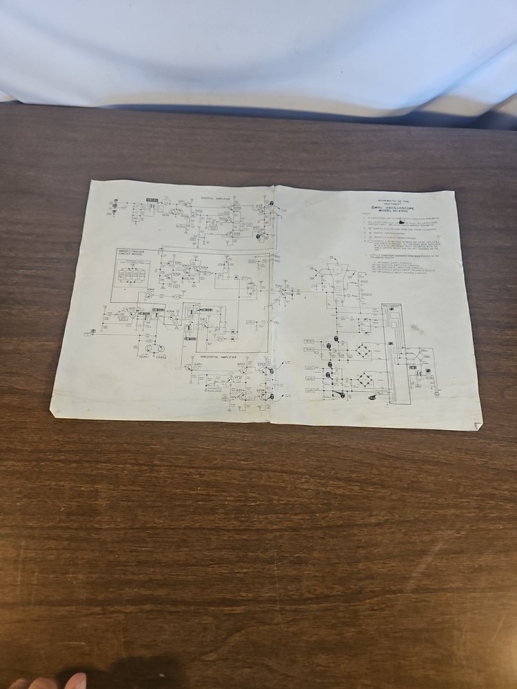 Heathkit Oscilloscope IO-4560 With Paperwork UNTESTED