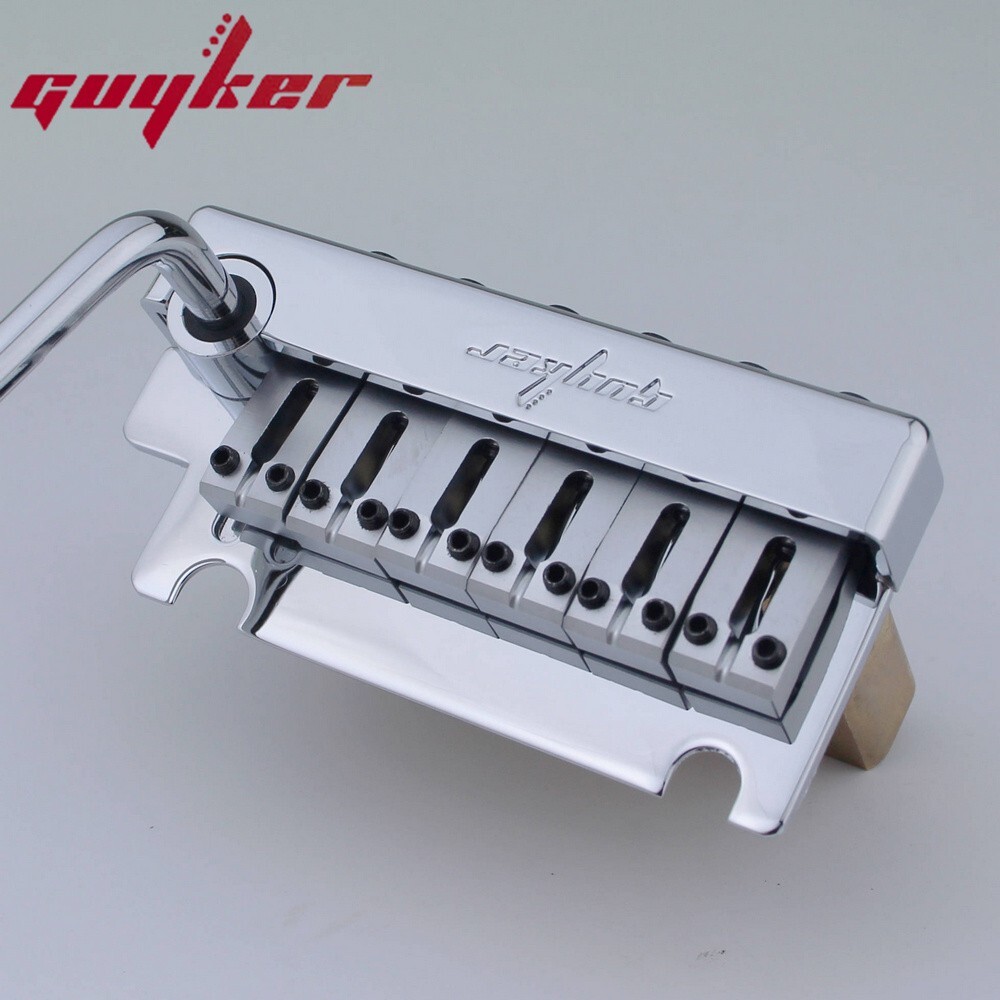 Guyker Non-locking 2 Point Guitar Tremolo Bridge String Spacing 10.8MM Chrome