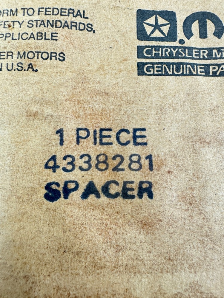 x(2) Mopar Spacer Part# 4338281