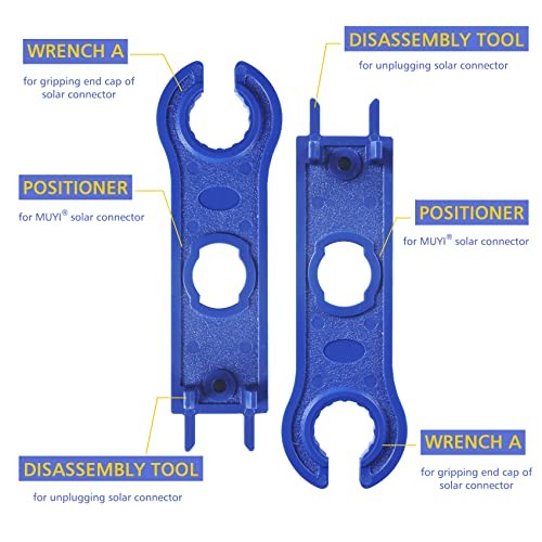 47pcs Solar Panel Replacement Tools Kits, 10 Pair Solar Connectors and 2pcs