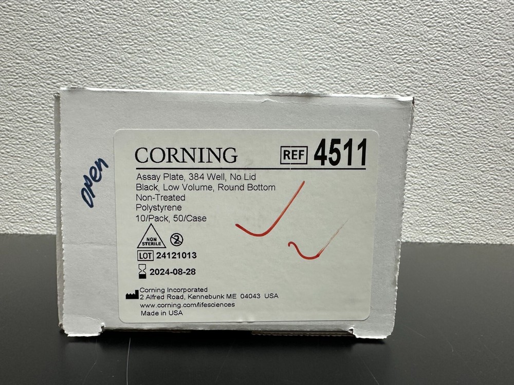 Corning REF 4511 Microplate 384 Well Low Volume Black Round Bottom