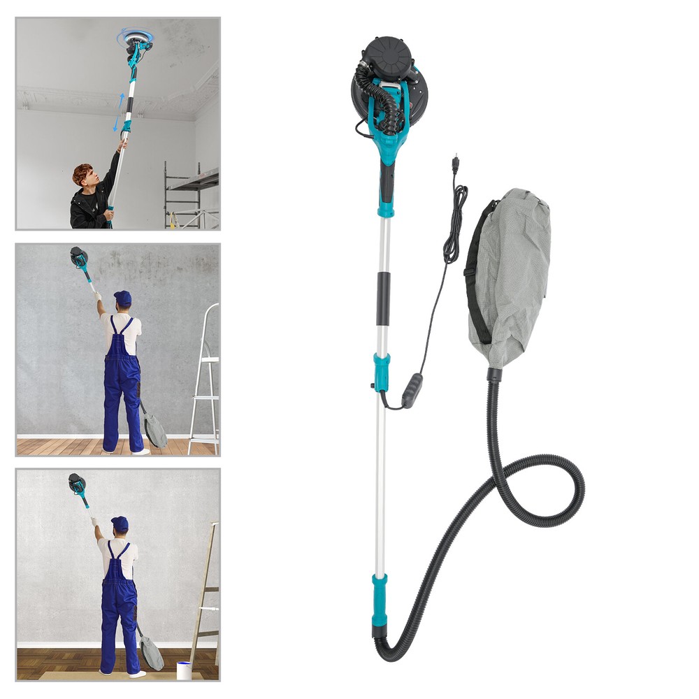 Dustless Electric Ceiling Wall Sander Variable Drywall Sanding Machine 800-1800R