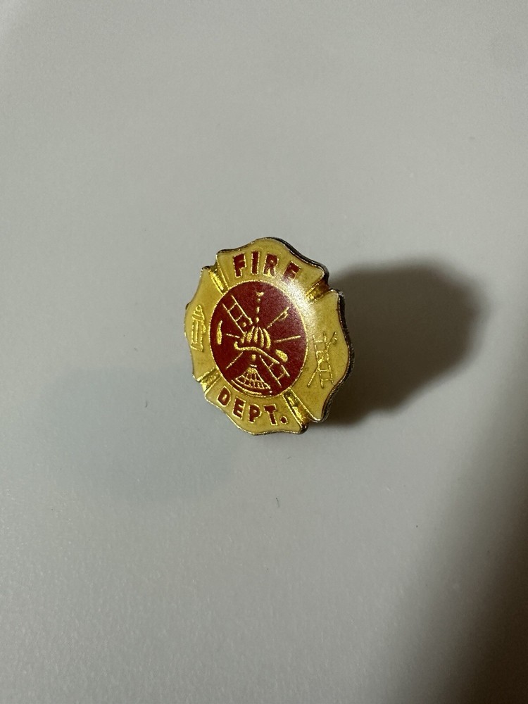 Vintage Fire Department Lapel Pin