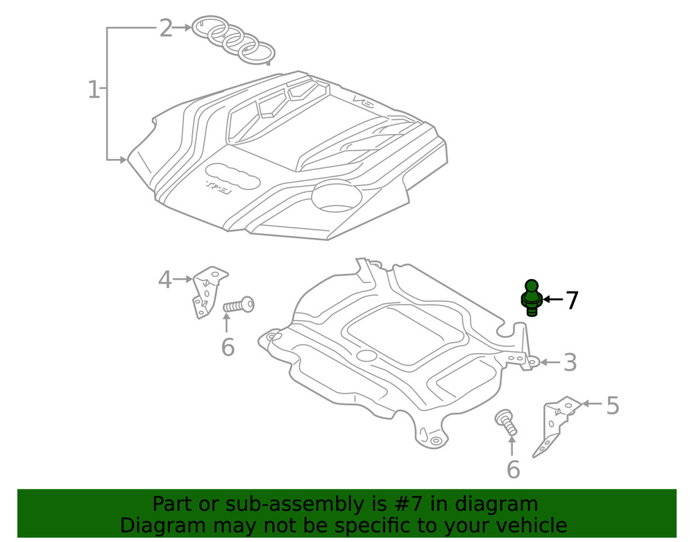 Genuine Audi Shield Ball Stud 06M-103-164