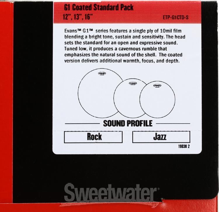 Evans G1 Tom Pack - 12, 13, 16 - Coated