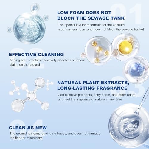 Floor Cleaner 1000ml Scent Compatible with Tineco Cleaning Solution, Lavender