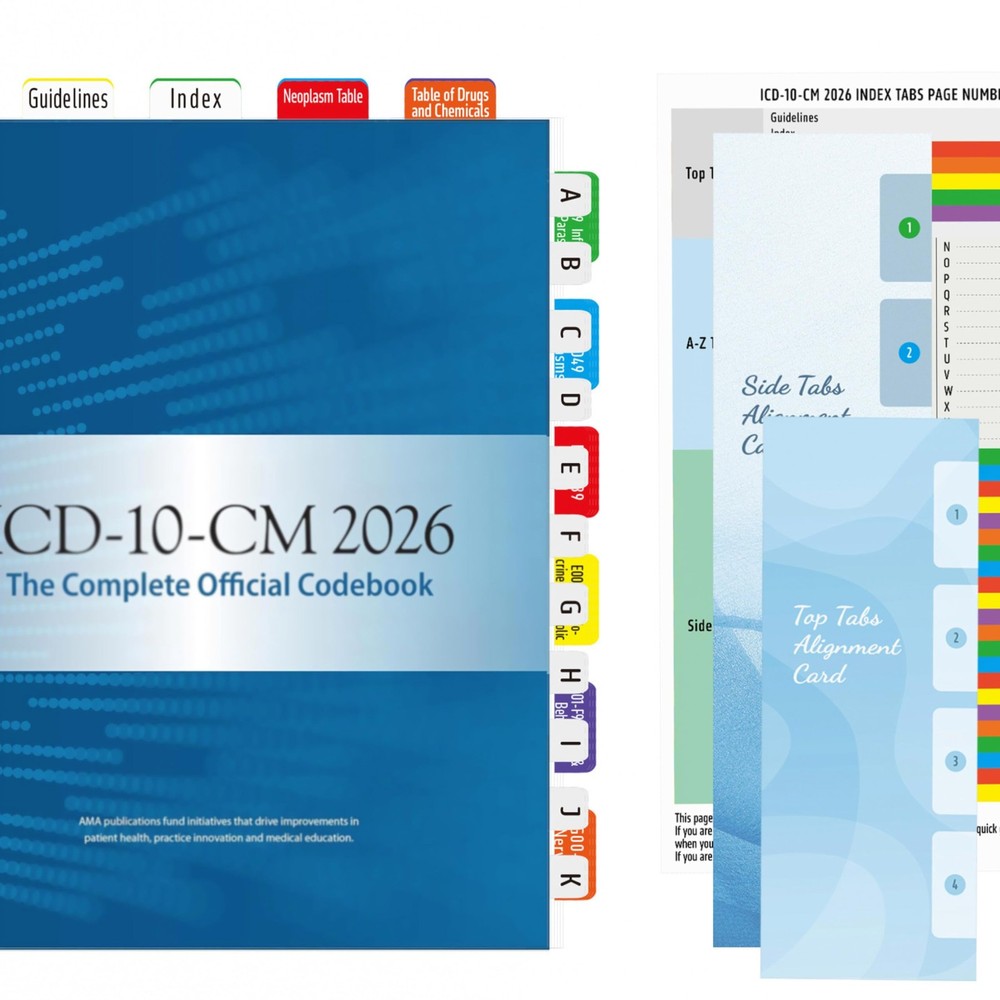 Index Tabs for ICD-10-CM 2026 The Complete Official Codebook - Easy...