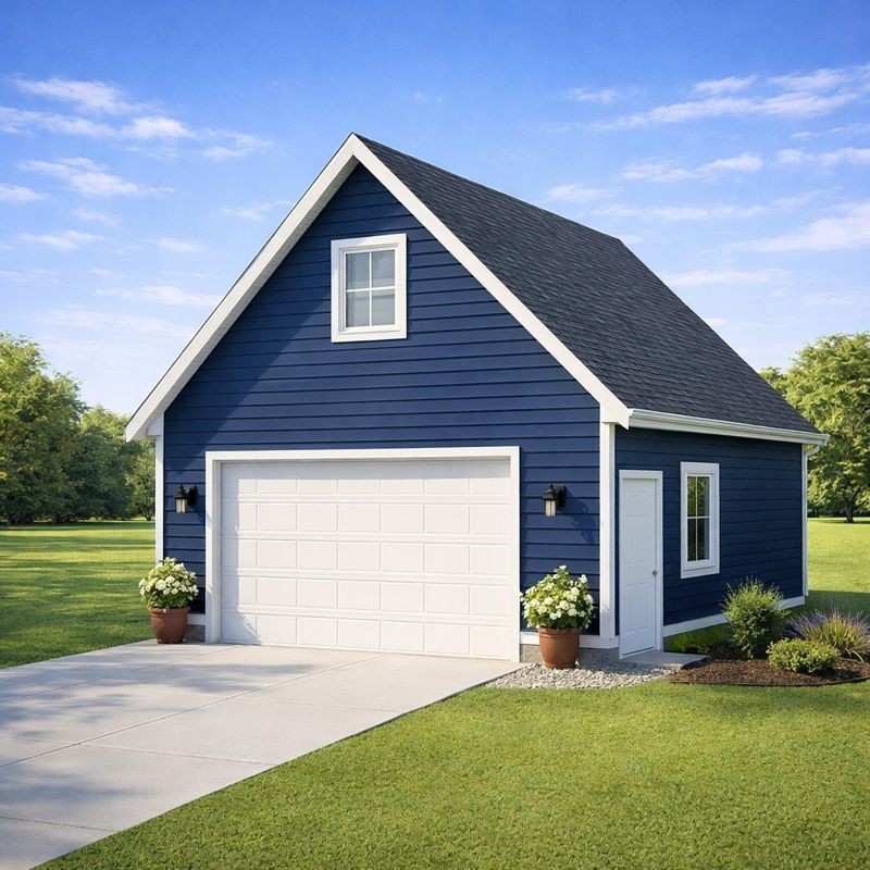 2-Car Garage plan with Upper-Level Loft