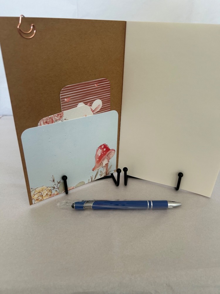 Enhanced unlined notebook “Wishes. happiness”